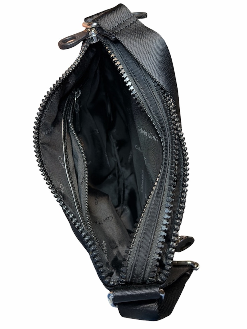 Calvin Klein Black Nylon Messenger Crossbody - Picture 4 of 5